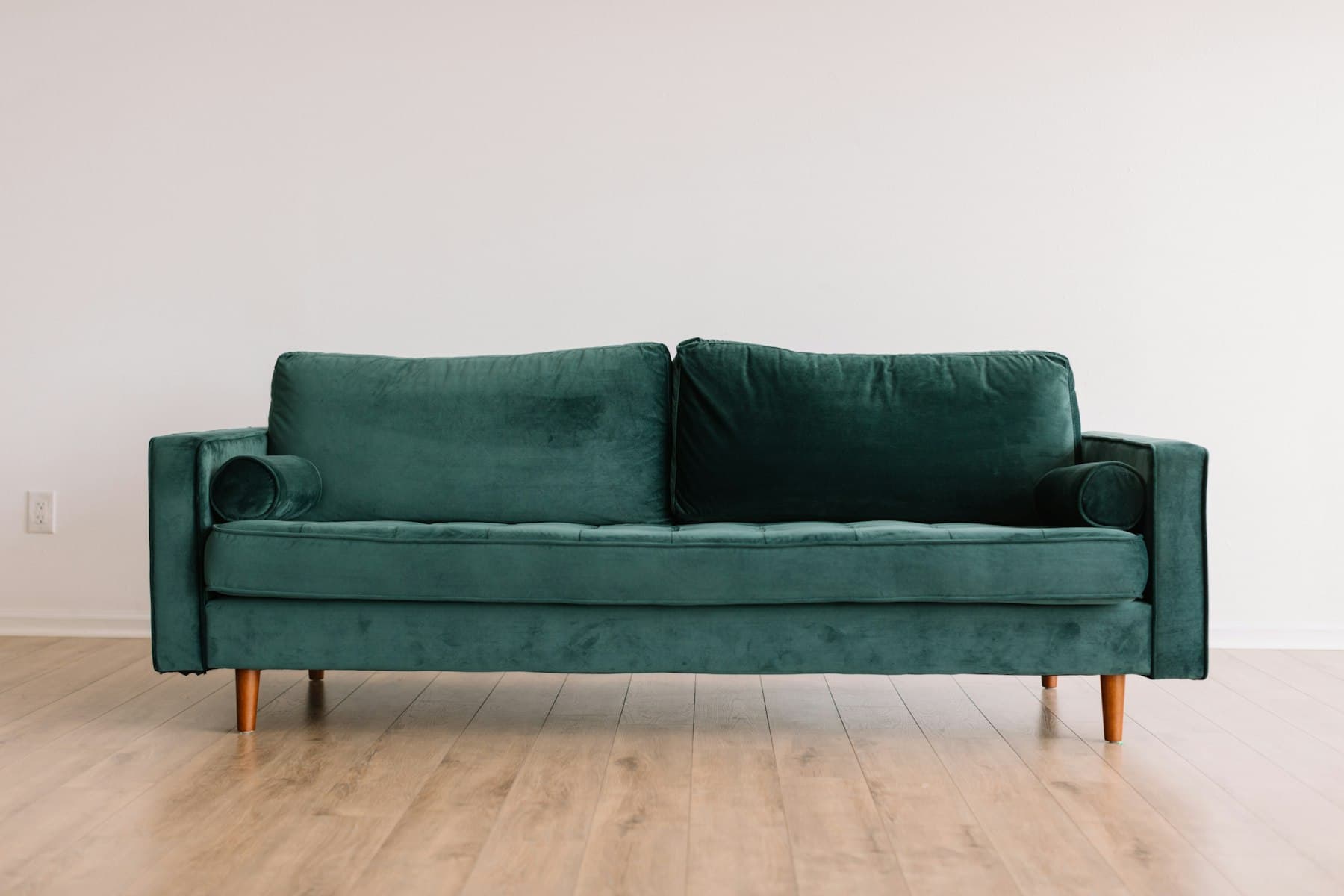 Assembled living-room furniture in a finished interior
