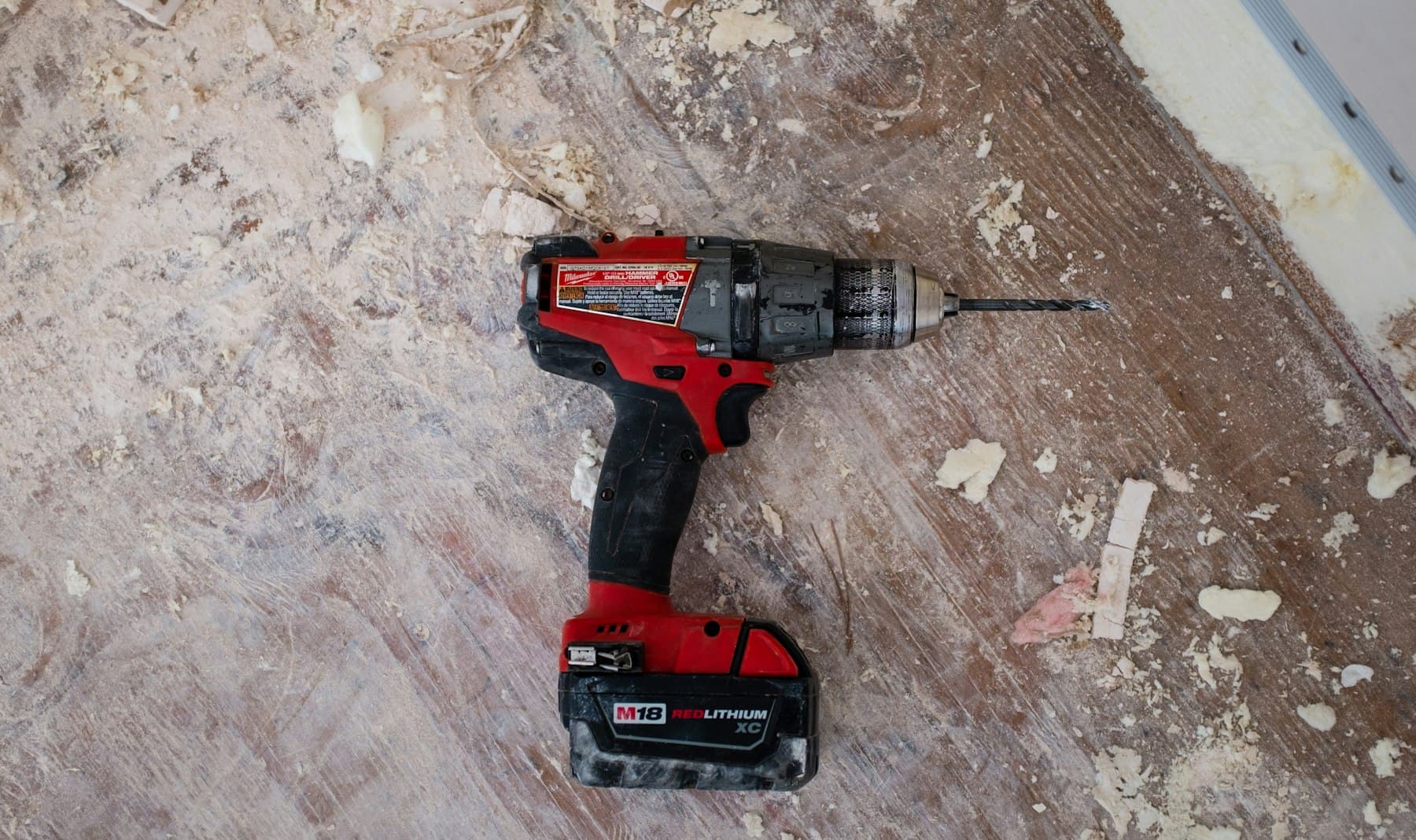 Power tools laid out on a workbench, ready for a home repair job